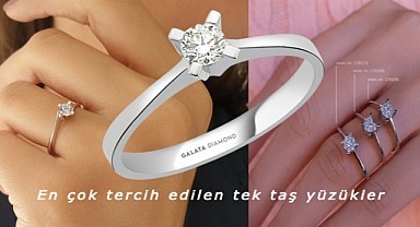 En çok tercih edilen tek taş yüzükler
