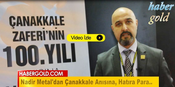 Istanbul Jewelry Show'a Nadir Metal Damgası, "Çanakkale Ruhu"