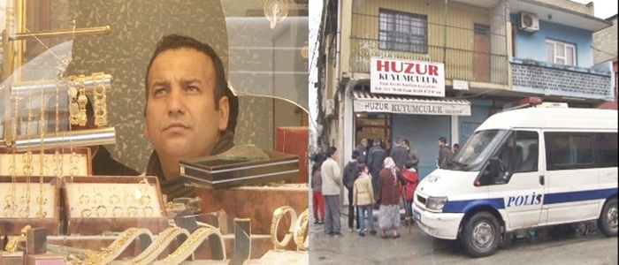 Kuyumcunun vitrin camını taşla kıran soyguncular altınlarla kayıplara karıştı