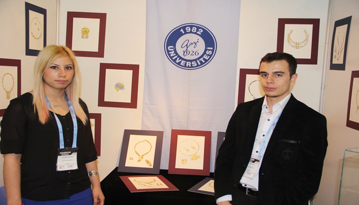 Gazi Üniversitesi takı tasarım öğrencileri, Mücevher fuarındaydı