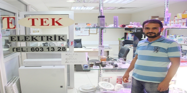 Kuyumcukent'in "TEK" Elektrik Dükkanı